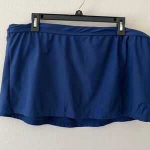 NWT Navy Missy Swim Bottom Skirt Over Bottoms XL
